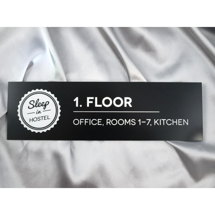 Information plaque with any engraving - 30x9cm