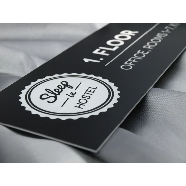 Information plaque with any engraving - 30x9cm