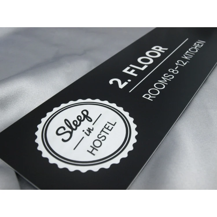 Information plaque with any engraving - 30x9cm