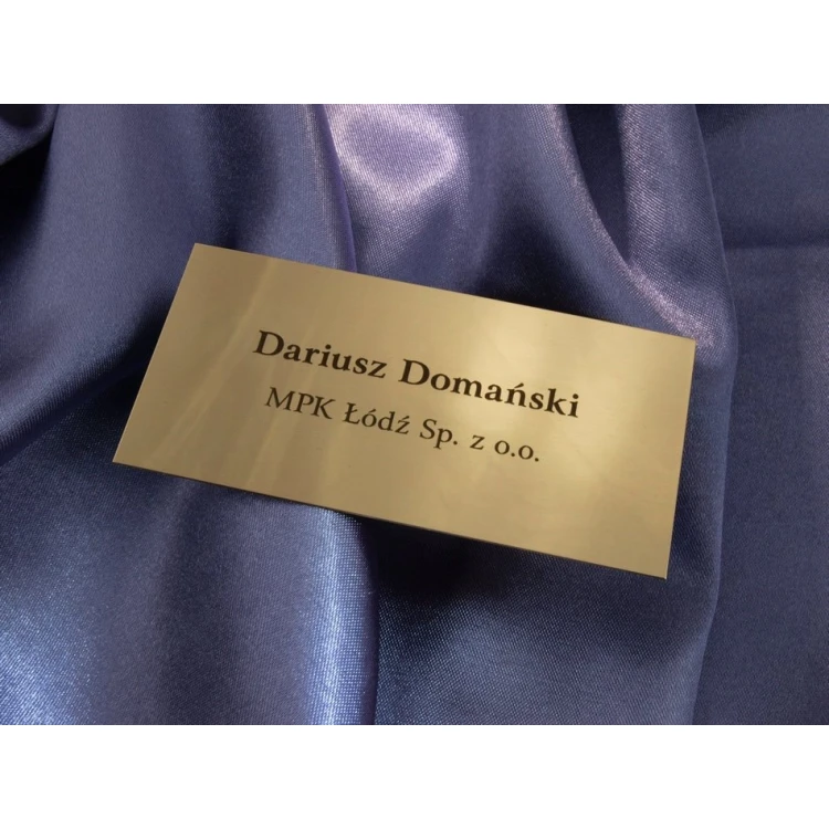Brass Plaque with Custom Text - M009 - Size 80x40mm