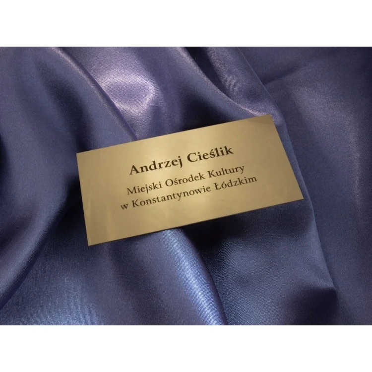 Brass Plaque with Custom Text - M009 - Size 80x40mm
