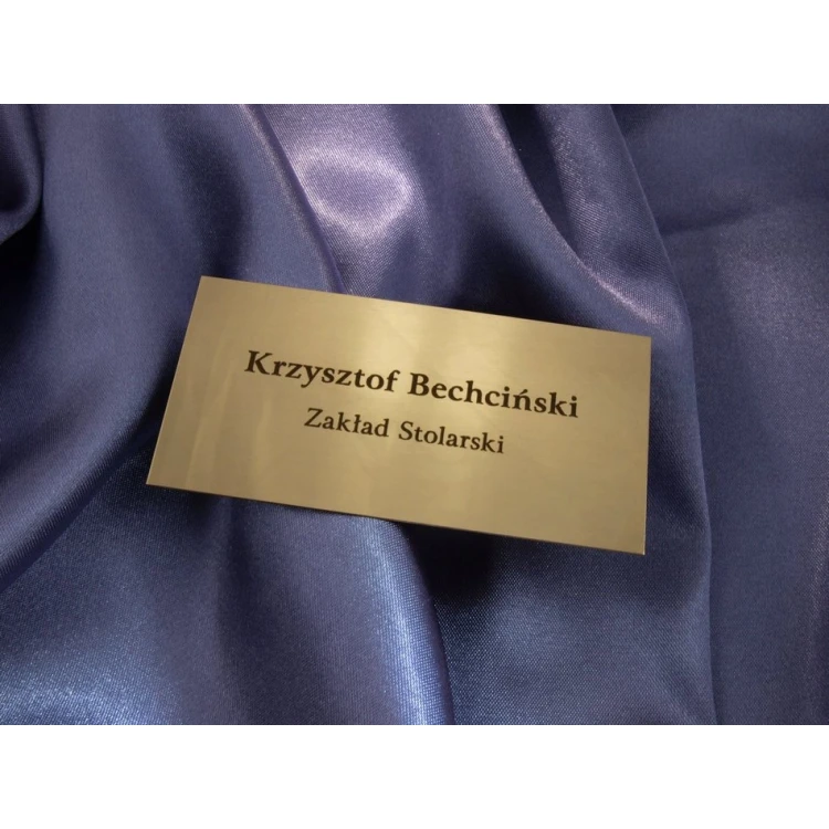 Brass Plaque with Custom Text - M009 - Size 80x40mm