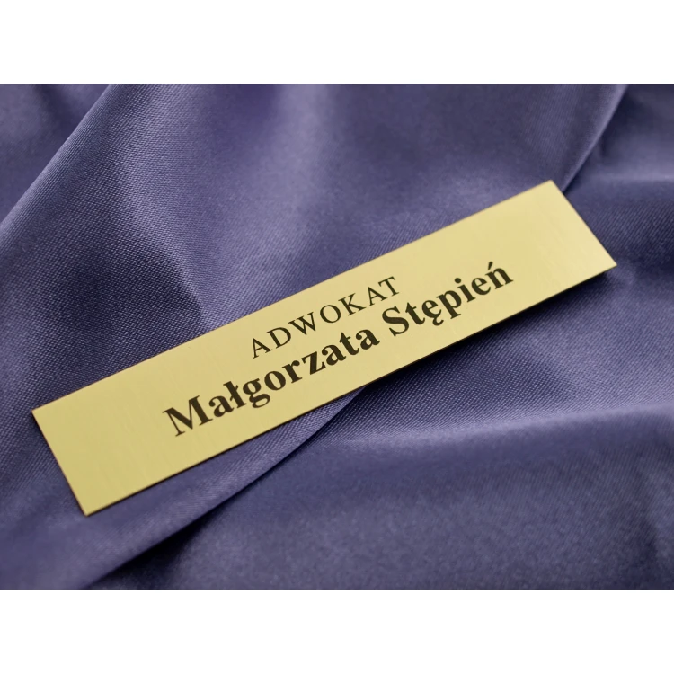 Brass Plaque with Personalization - M007 - size 100x20mm