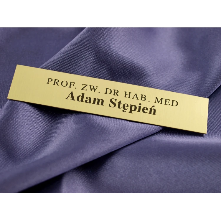 Brass Plaque with Personalization - M007 - size 100x20mm