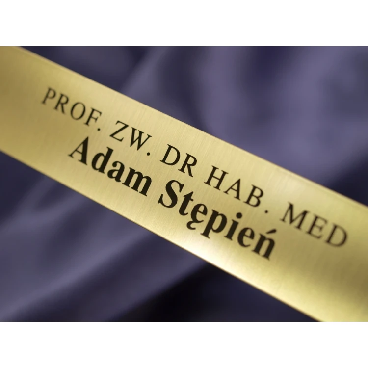 Brass Plaque with Personalization - M007 - size 100x20mm