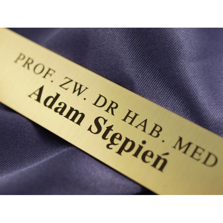 Brass Plaque with Personalization - M007 - size 100x20mm