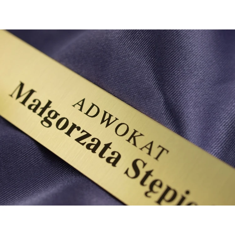 Brass Plaque with Personalization - M007 - size 100x20mm