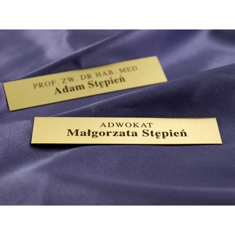 Brass Plaque with Personalization - M007 - size 100x20mm
