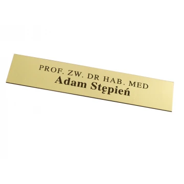 Brass Plaque with Personalization - M007 - size 100x20mm