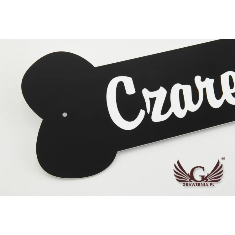 Nameplate for dog house with any name - size: 250x100mm - engraving laminate - TAB051