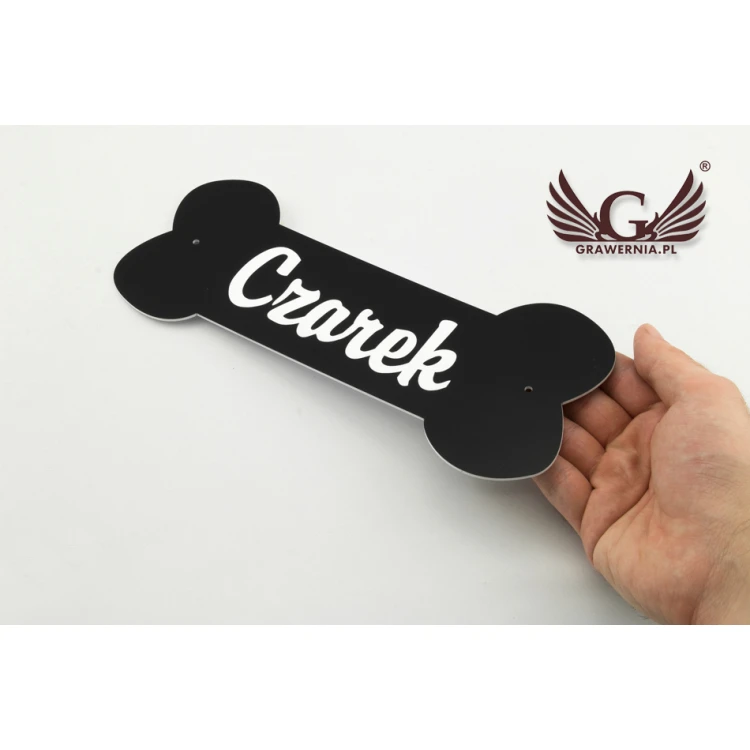 Nameplate for dog house with any name - size: 250x100mm - engraving laminate - TAB051