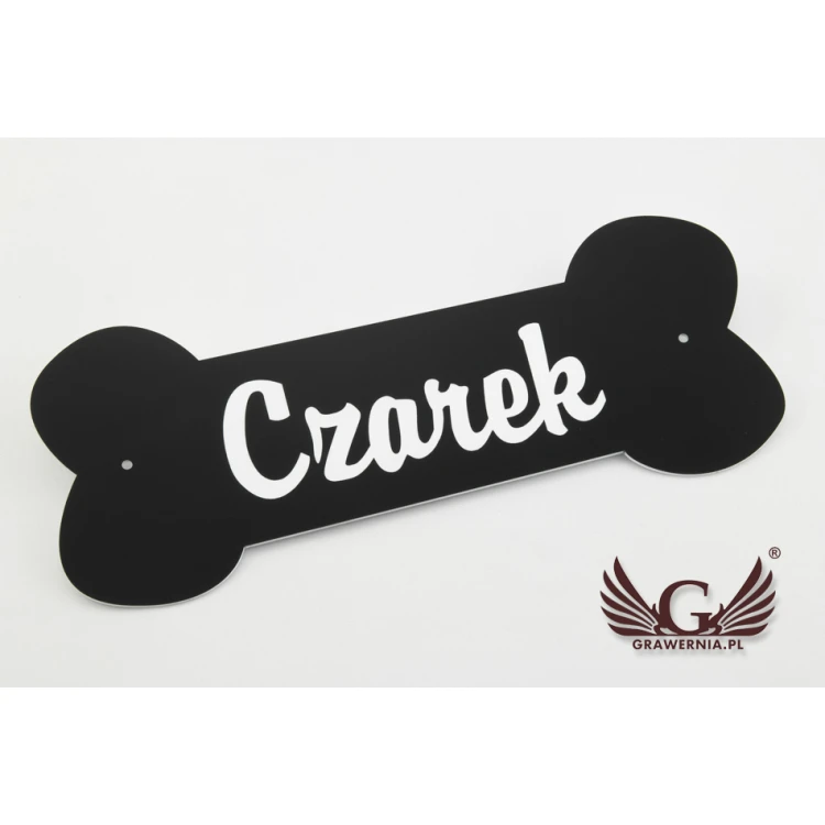 Nameplate for dog house with any name - size: 250x100mm - engraving laminate - TAB051