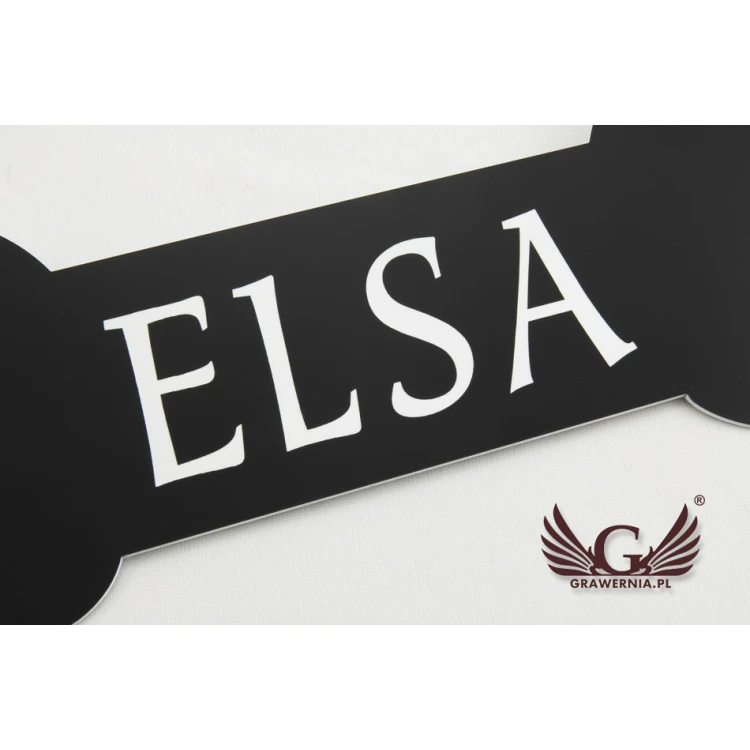 Nameplate for dog house with any name - size: 250x100mm - engraving laminate - TAB051