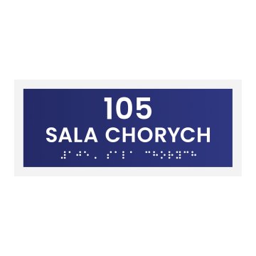 Sickroom - Door or Wall Plaque with Any Number - Size 174x74mm - TAB570