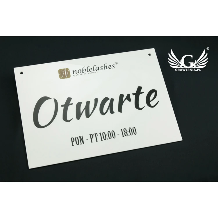 Open/Closed Door Sign - dimensions: 317x224mm - colorful UV print - TAB059