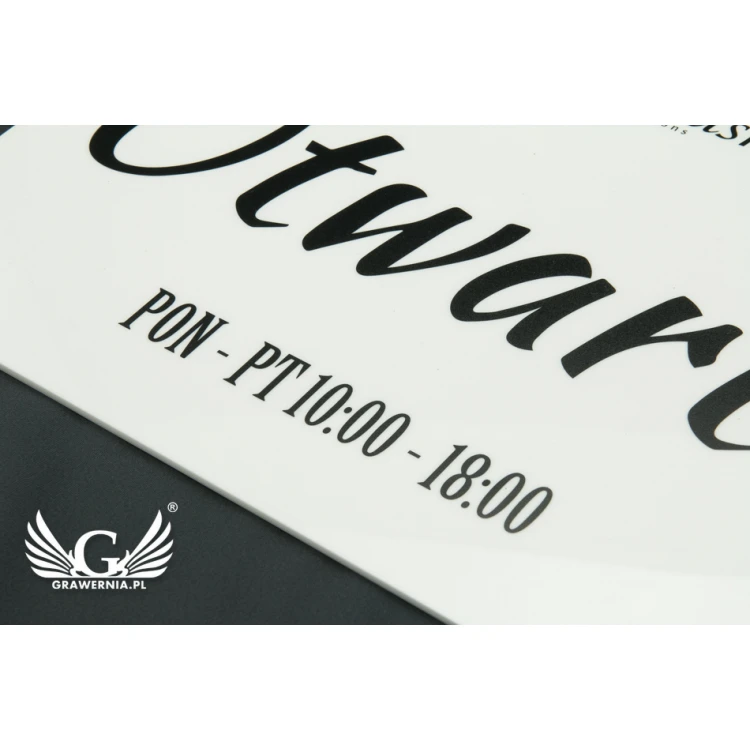 Open/Closed Door Sign - dimensions: 317x224mm - colorful UV print - TAB059