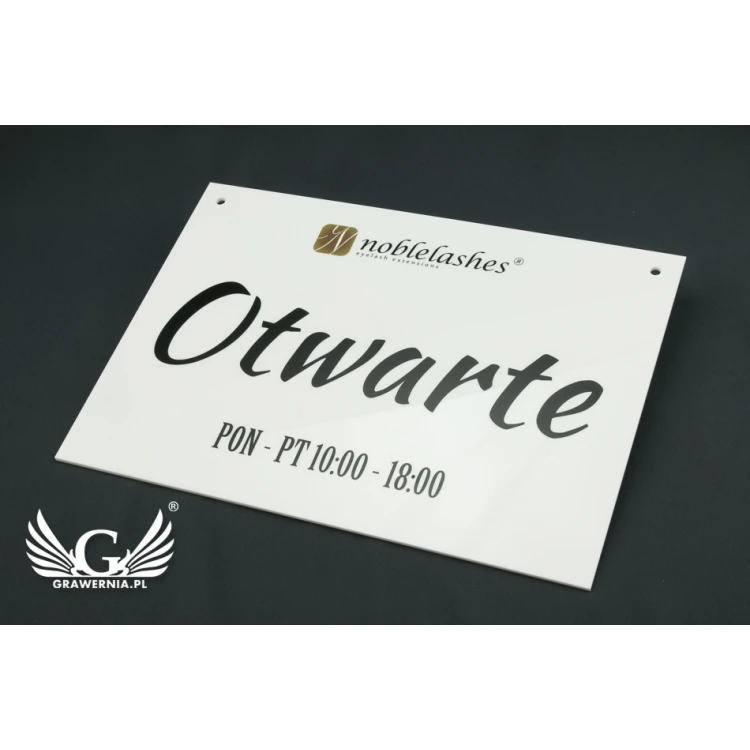 Open/Closed Door Sign - dimensions: 317x224mm - colorful UV print - TAB059