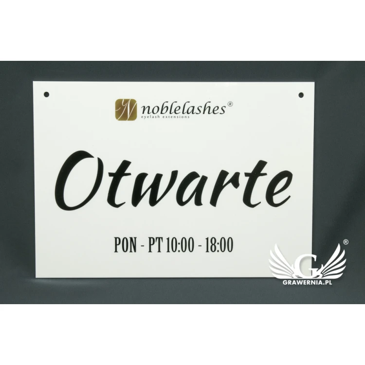 Open/Closed Door Sign - dimensions: 317x224mm - colorful UV print - TAB059