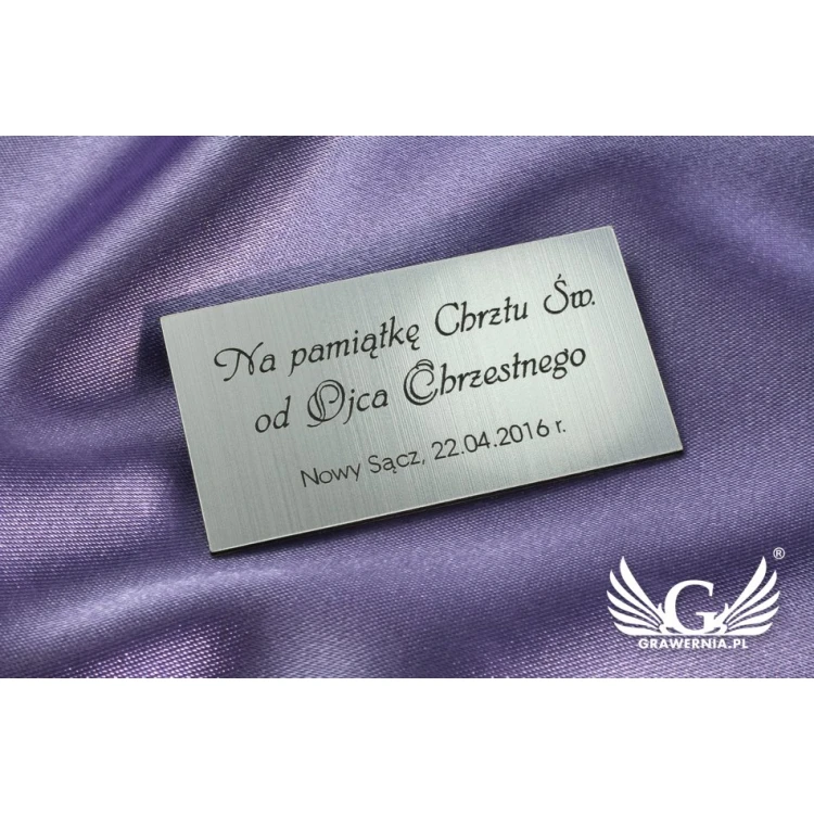 Plaque for picture - gold or silver - engraving laminate