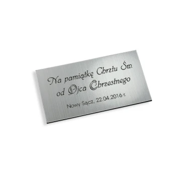 Plaque for picture - gold or silver - engraving laminate