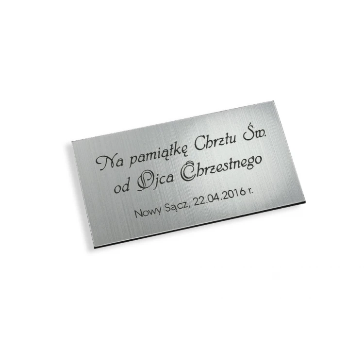 Plaque for picture - gold or silver - engraving laminate