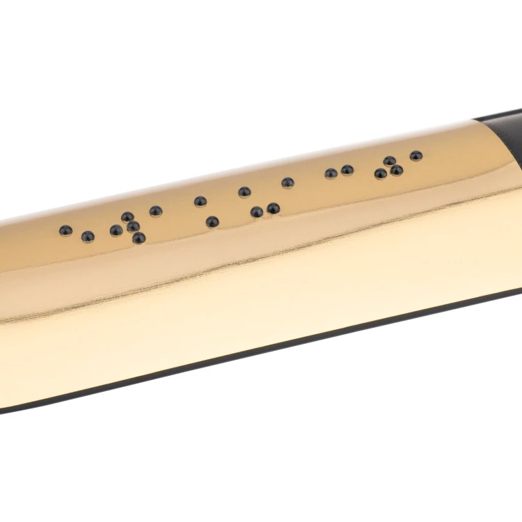 Braille Handrail Plaque - size 150x36mm - gold mirror laminate - TAB582
