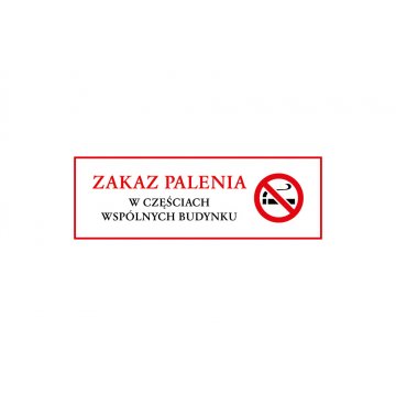 No Smoking - Warning Sign dimensions 210x70mm - PVC - UV color print - TAB162