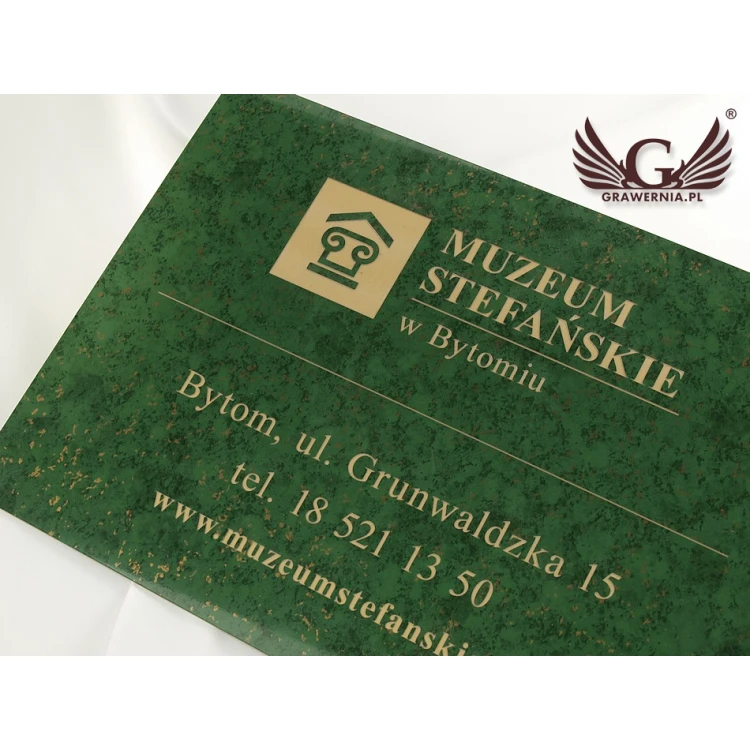 Decorative Plaque - Green Marble - Size 297x210mm (A4 format)