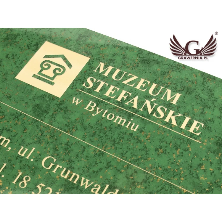 Decorative Plaque - Green Marble - Size 297x210mm (A4 format)