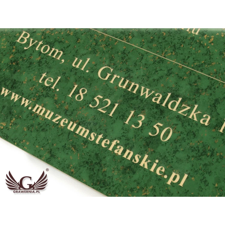Decorative Plaque - Green Marble - Size 297x210mm (A4 format)