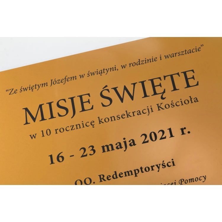 Engraved commemorative plaque - golden pearl, matte engraving laminate - size 297x210mm - TAB134