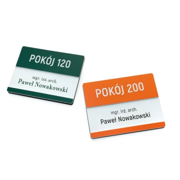 Multicolor Door Plate with Replaceable Insert - size 100x76mm - SPD040