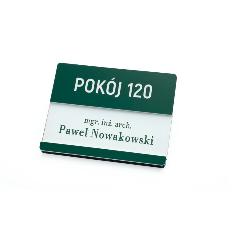 Multicolor Door Plate with Replaceable Insert - size 100x76mm - SPD040