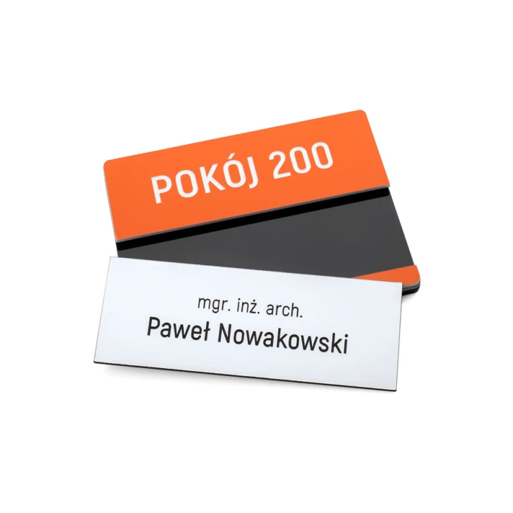 Multicolor Door Plate with Replaceable Insert - size 100x76mm - SPD040