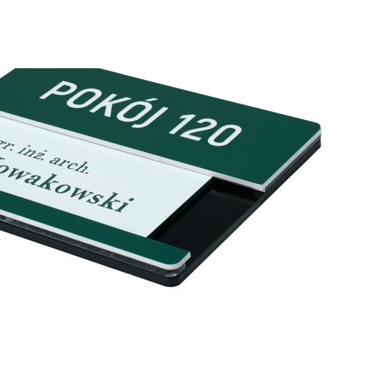 Multicolor Door Plate with Replaceable Insert - size 100x76mm - SPD040