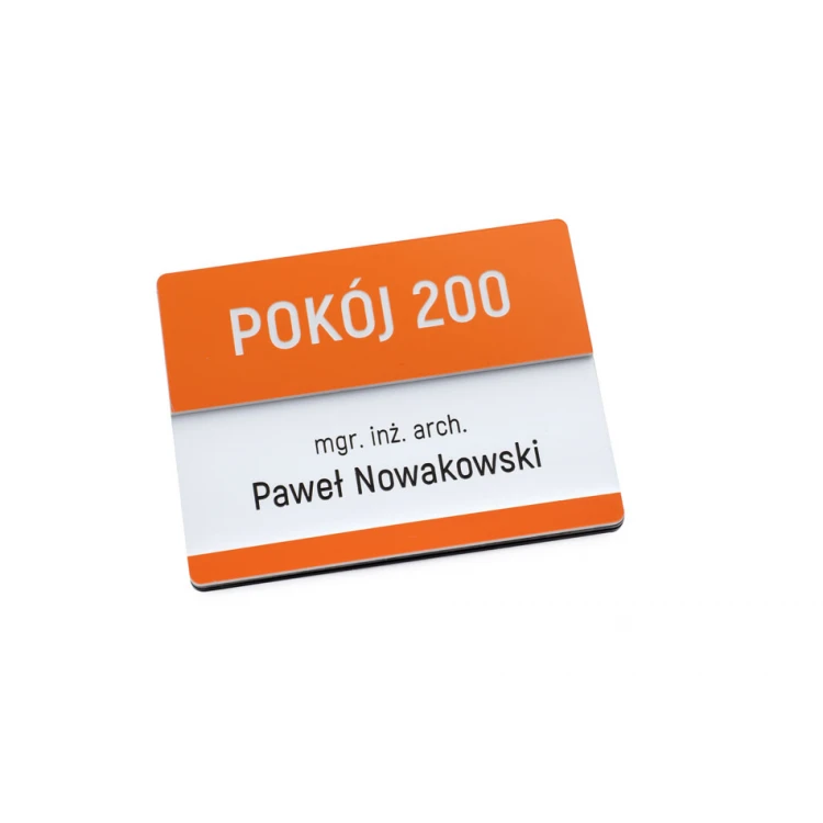 Multicolor Door Plate with Replaceable Insert - size 100x76mm - SPD040