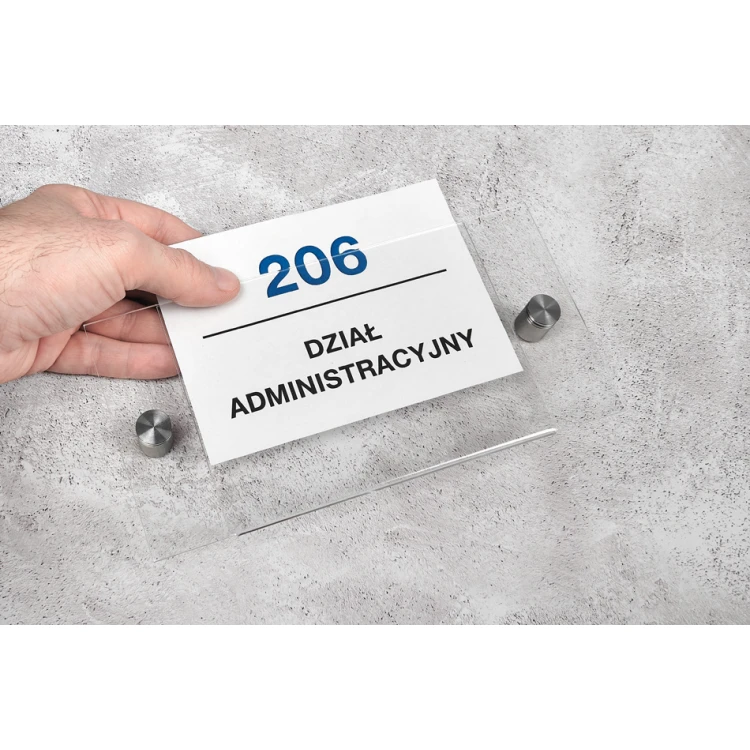 Acrylic Plaque for Replaceable A6 Sheet - 148x105mm - SPD035
