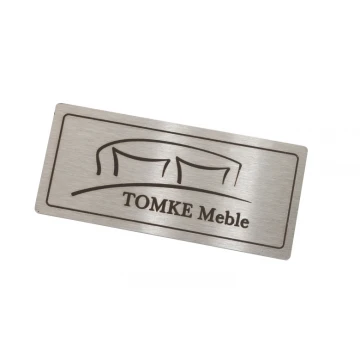 Engraved Steel Plate for Products - Size 52x23x1mm - TAB087