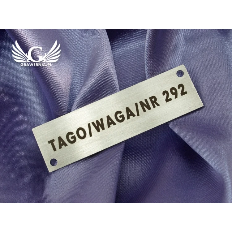 Steel plate for products - size 70x20x1mm