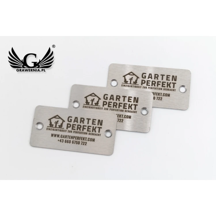 STEEL PLATE for products - dim. 60x30x1mm - TAB077
