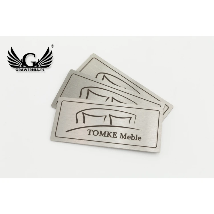 Engraved Steel Plate for Products - Size 52x23x1mm - TAB087