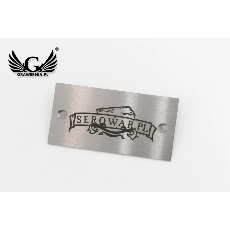 Steel plate for products - dim. 60x30x1mm - TAB088