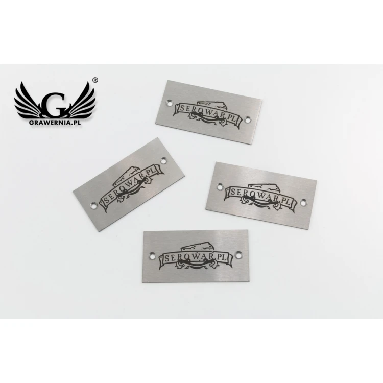 Steel plate for products - dim. 60x30x1mm - TAB088