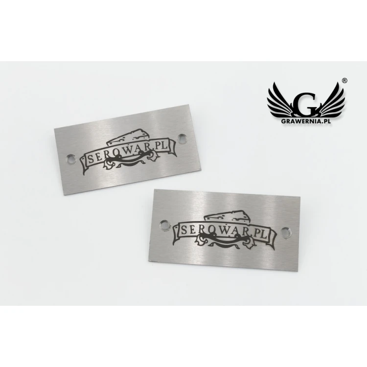 Steel plate for products - dim. 60x30x1mm - TAB088
