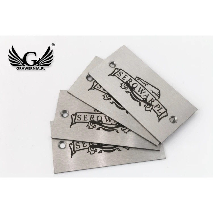 Steel plate for products - dim. 60x30x1mm - TAB088