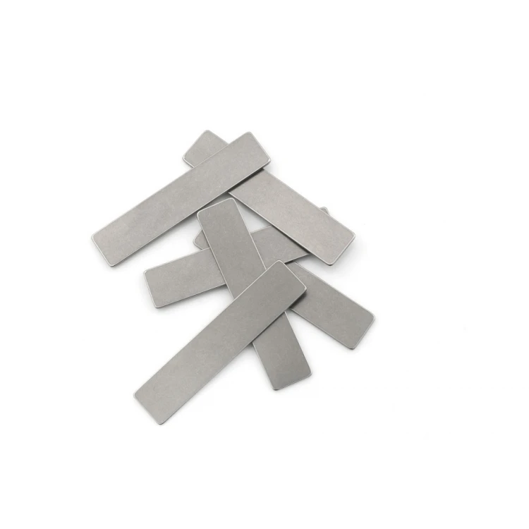 Matte Steel Plates with Your Engraving - size 46x10x1mm - TAB120