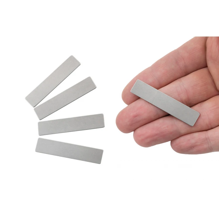 Matte Steel Plates with Your Engraving - size 46x10x1mm - TAB120