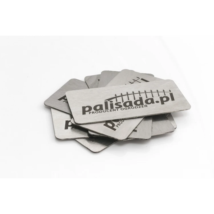 STEEL PLATE for products - dim. 60x30x1mm