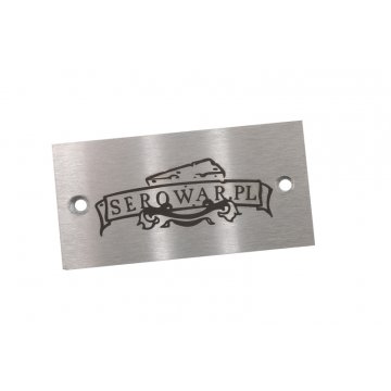 Steel plate for products - dim. 60x30x1mm - TAB088