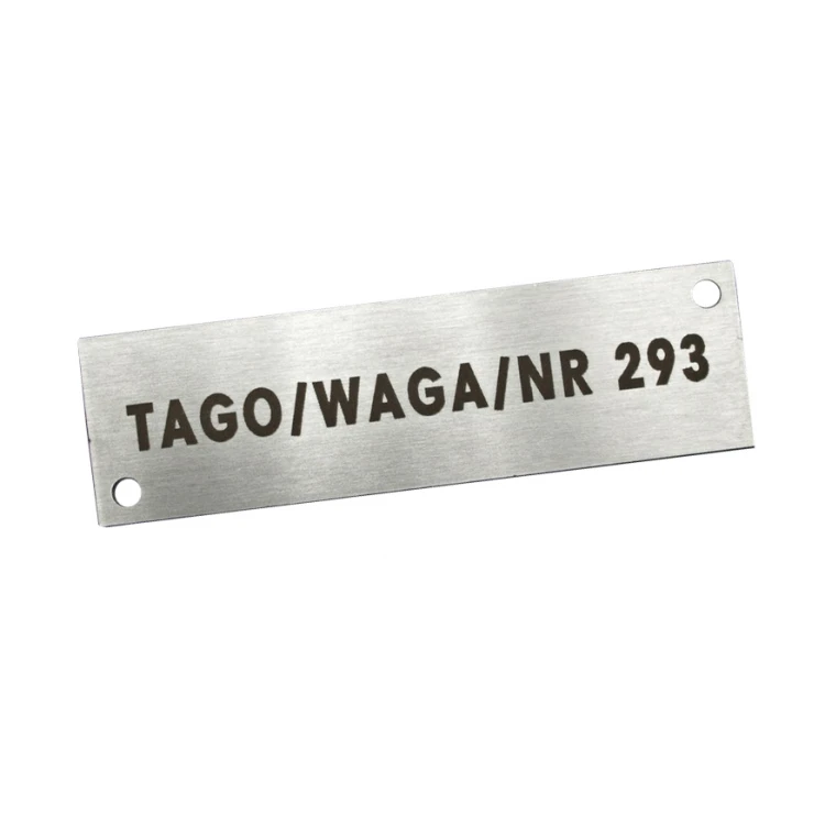 Steel plate for products - size 70x20x1mm